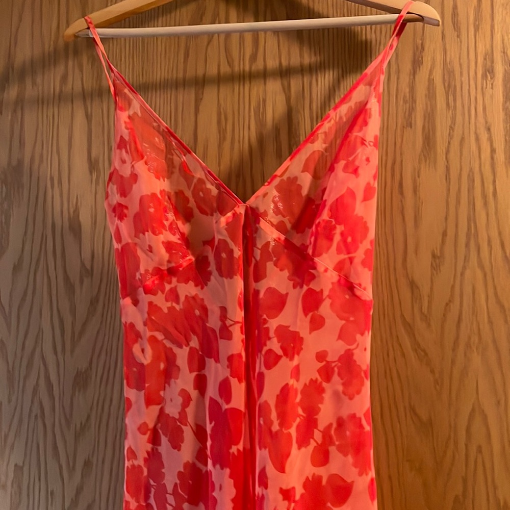 Long Orange floral Nightgown.